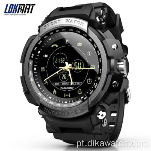 LOKMAT MK28 Sports smart watch pulseira informações push IP68 smartwatch masculino à prova d&#39;água relógios para chamadas Ios e Android